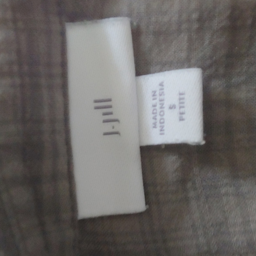 J. Jill Sage Gray Casual Button Down Shirt - Picture 4 of 9